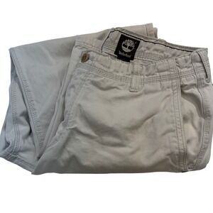 Timberland Mens Pants Khaki Twill Straight Leg Size 36x30 Casual